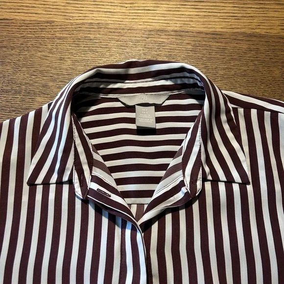 H&M Striped Button-Up Blouse - Picture 2 of 5